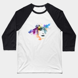 colourful women face Baseball T-Shirt